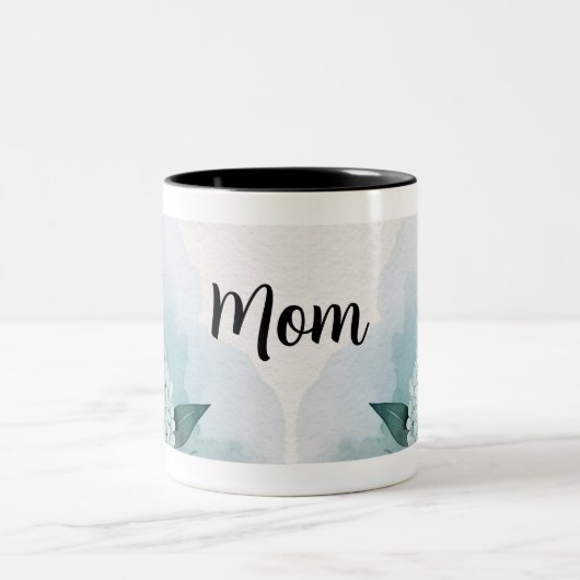 Hydrangea Moederdag Tweekleurige Koffiemok (Center)