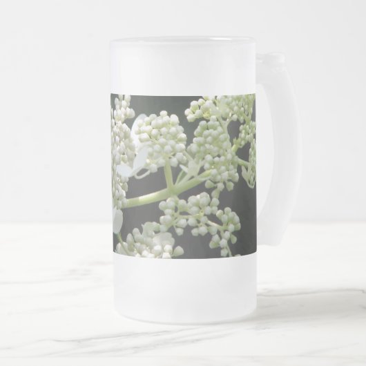 Hydrangea-Mok Matglas Bierpul (Voorkant rechts)