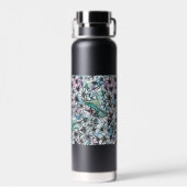 Hydrangea motief waterfles (Achterkant)