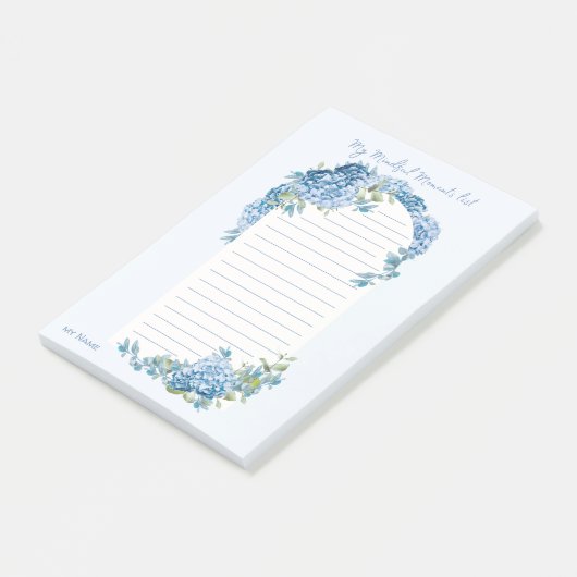 Hydrangea 'My Mindful Moments Lists' door LeahG Post-it® Notes (Schuin)