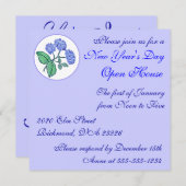 Hydrangea Nieuwjaarsdag Open House Kaart (Voorkant / Achterkant)