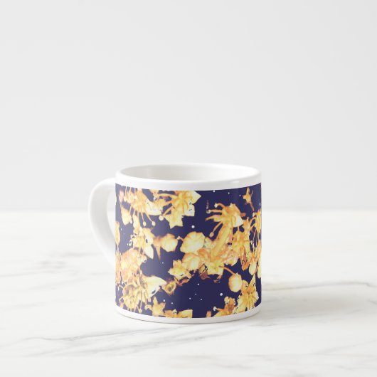 hydrangea night and gold espresso kop (Links)