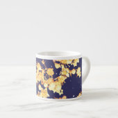 hydrangea night and gold espresso kop (Voorkant rechts)