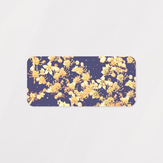 Hydrangea Night and Gold Labels (Design 2)