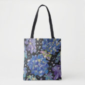 Hydrangea Night Tote Tas (Voorkant)