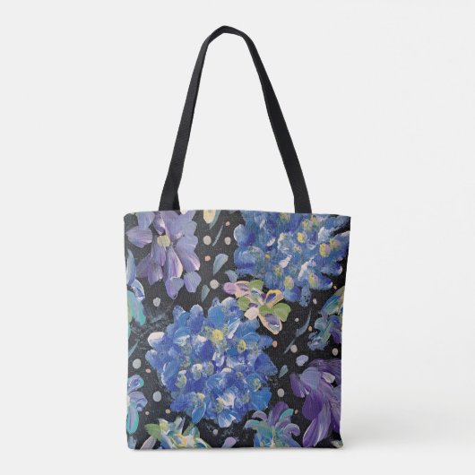 Hydrangea Night Tote Tas (Achterkant)