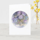 Hydrangea Note Card | Soft Floral Blank Card Kaart (Gele Bloem)