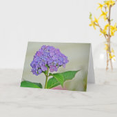 Hydrangea Note Kaart (Gele Bloem)