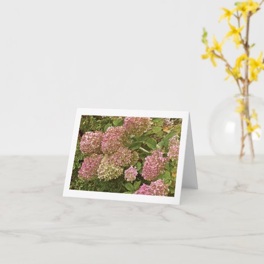 "HYDRANGEA" NOTECARD KAART (Gele Bloem)