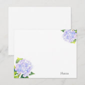 Hydrangea Notitiekaartje (Voorkant / Achterkant)