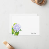 Hydrangea Notitiekaartje (Voorkant / Achterkant in situ)