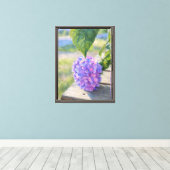 Hydrangea Ochtend Canvas Afdruk (Insitu (Houten vloer))
