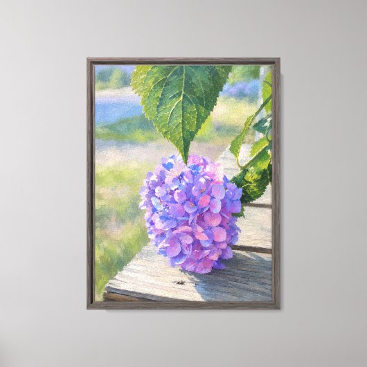 Hydrangea Ochtend Canvas Afdruk (Voorkant)