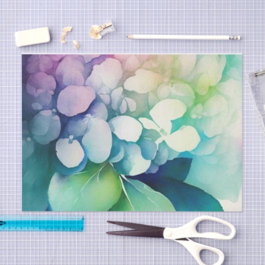 HYDRANGEA ontkoppelingspapier Tissuepapier (Craft)