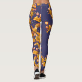 Hydrangea Orang en Navy Blue Leggings (Achterkant)