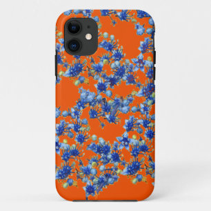 hydrangea oranje en blauw Case-Mate iPhone case