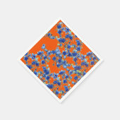 hydrangea oranje en blauw servetten (Hoek)