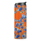 Hydrangea Oranje en Blue Thermosbeker (Gedraaid links)