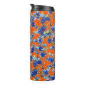 Hydrangea Oranje en Blue Thermosbeker (Geroteerd rechts)