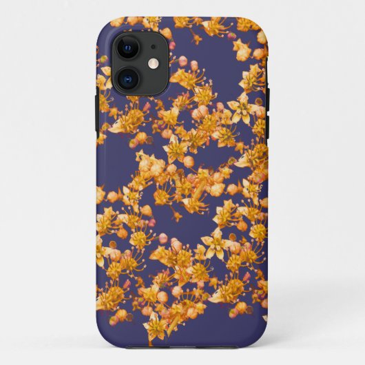 hydrangea oranje en marine Case-Mate iPhone case (Achterkant)