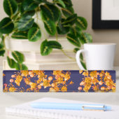 hydrangea oranje en marine naambordje