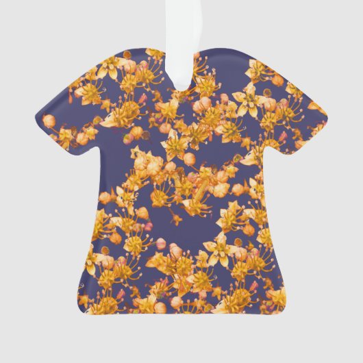 hydrangea oranje en marine ornament (voorkant)