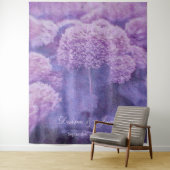 Hydrangea Paarse Floral Weduwfoto Achtergrond Wandkleed (In situ)