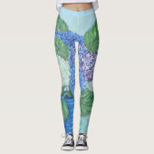 Hydrangea Painting Leggings (Voorkant)