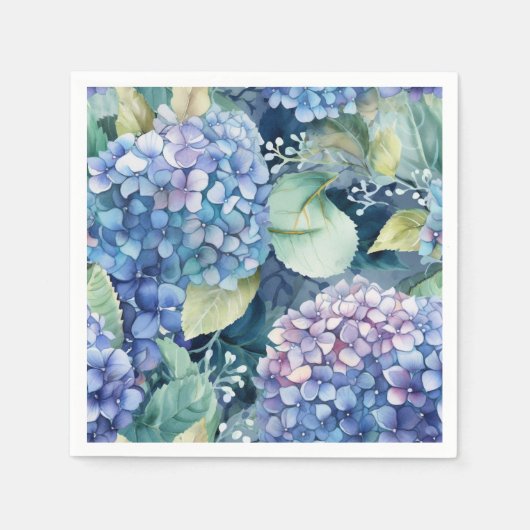 Hydrangea Papieren Servetten (Voorkant)