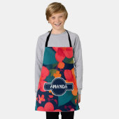 Hydrangea Pastel Kleurrijk Gepersonaliseerd Patroo Schort (Gedragen)