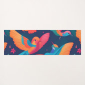 Hydrangea Pastel Kleurrijk Gepersonaliseerd Patroo Yogamat (Achterkant (horizontaal))