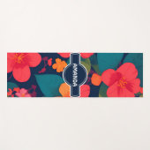 Hydrangea Pastel Kleurrijk Gepersonaliseerd Patroo Yogamat (Voorkant (horizontaal))