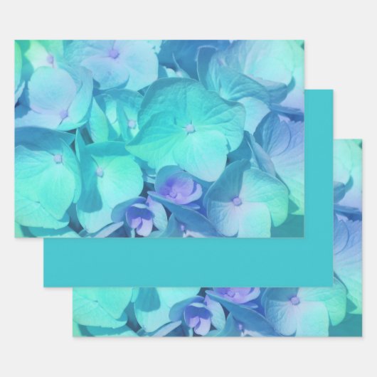 Hydrangea Pattern 2 Inpakpapier Vel (Set)