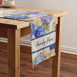 Hydrangea Pattern Short Table Runner Korte Tafelloper