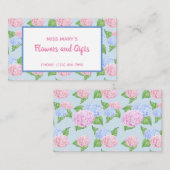 Hydrangea Pattern Visitekaartje (Voorkant / Achterkant)