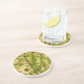 Hydrangea petiolaris zandsteen onderzetter (Zijkant)