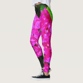 Hydrangea Pink Floral Flowers Natuur Elegant Chic Leggings (Links)