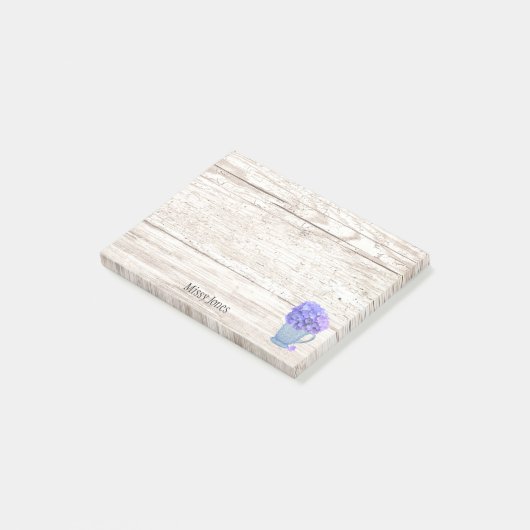 Hydrangea Pitcher Aangepaste Naam Post-it Notities Post-it® Notes (Schuin)