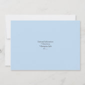 Hydrangea + Polka Dots Wedding Invitation Kaart (Achterkant)