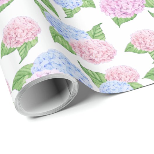 Hydrangea Print Cadeaupapier (Rol Hoek)