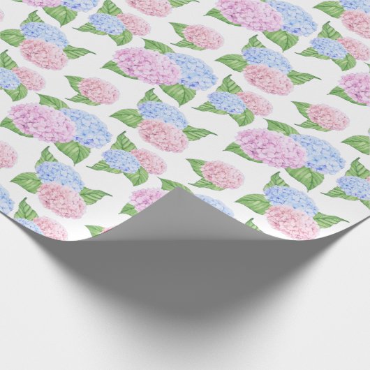 Hydrangea Print Cadeaupapier (Hoek)
