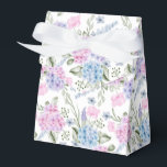 Hydrangea Print Feestbehandeldoos Bedankdoosjes<br><div class="desc">De feestelijk doos wordt getoond met een hydrangea bloemenprint. 
Pas dit item aan of koop het zoals het is.
Tip: Voeg gewoon uw lekkere behandelingen toe en een feestelijk lint.</div>