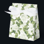 Hydrangea Print Feestbehandeldoos Bedankdoosjes<br><div class="desc">Deze feestelijke cadeauverpakkingsdoos is afgebeeld met een witte hortensia-bloemenprint. 
Pas dit item aan of koop het zoals het is.
Tip: Voeg gewoon lekkere treats toe en wat vrolijke linten.



Gelicenseerde afbeelding</div>