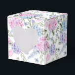 Hydrangea Print Feestbehandeldoos Bedankdoosjes<br><div class="desc">De feestgunstendoos is afgebeeld met een hydrangea-bloemenprint. 
Pas dit item aan of koop het zoals het is.
Tip: Voeg gewoon uw lekkere traktaties toe en wat vrolijke linten.</div>