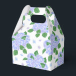 Hydrangea Print Feestbehandelingsdoos Bedankdoosjes<br><div class="desc">De feestgunstendoos is afgebeeld met een hydrangea-bloemenprint. 
Pas dit item aan of koop het zoals het is.
Tip: Voeg gewoon je lekkere behandelingen toe en wat vrolijke linten.</div>