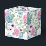 Hydrangea Print Feestbehandelingsdoos Bedankdoosjes<br><div class="desc">Het cadeautje doosje is te zien met een hydrangea bloemenprint.</div>