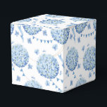 Hydrangea Print Feestcadeautjes Doos Bedankdoosjes<br><div class="desc">Het cadeautje doosje wordt getoond met een hydrangea bloemenprint.</div>