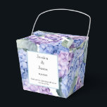 Hydrangea Print Feestcadeautjes Doos Bedankdoosjes<br><div class="desc">De feestgunstendoos is weergegeven met een hydrangea-bloemenprint.
Pas dit item aan en wijzig de voorbeeldtekst in die van jou.
Tip: Voeg gewoon je lekkere traktaties toe en wat vrolijke linten.
Gelicenseerde afbeelding</div>