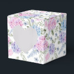 Hydrangea Print Feestcadeautjes Doos Bedankdoosjes<br><div class="desc">Het cadeautje doosje is te zien met een hydrangea bloemenprint.</div>