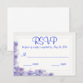 Hydrangea-reactiekaart RSVP Kaartje (Voorkant / Achterkant)